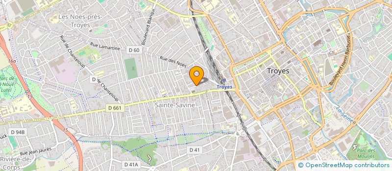 localisation de l'entreprise SCI NCS  SAINTE-SAVINE