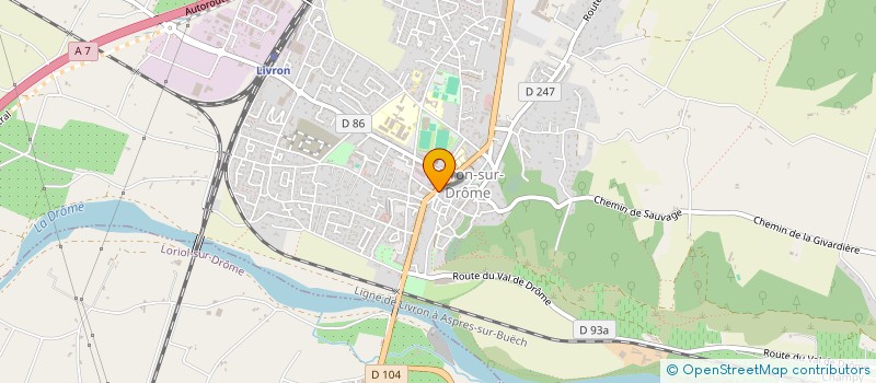 localisation de l'entreprise SCI NCT  LIVRON-SUR-DROME