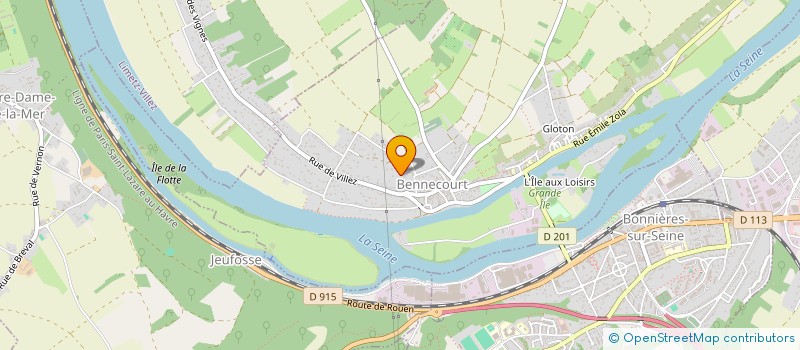 localisation de l'entreprise SCI NCTM IMMO  BENNECOURT