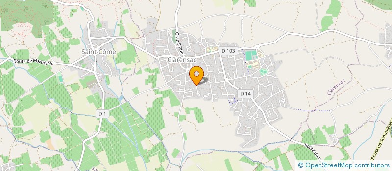 localisation de l'entreprise SCI ND  CLARENSAC