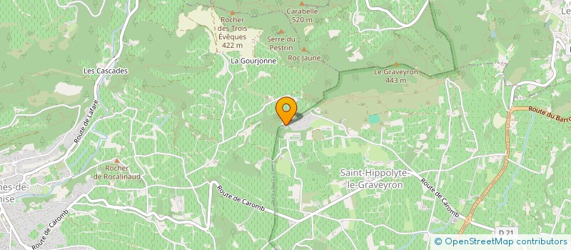 localisation de l'entreprise SCI NDA  SAINT-HIPPOLYTE-LE-GRAVEYRON