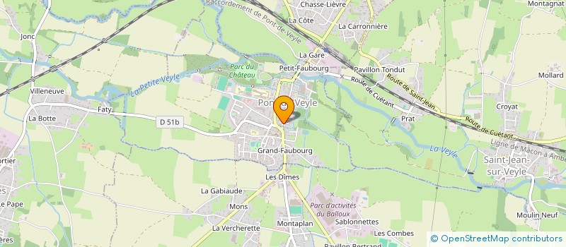 localisation de l'entreprise SCI NDB&CO  PONT-DE-VEYLE