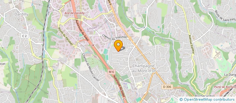 localisation de l'entreprise SCI NDB PLAN DERNIER  CHAMPAGNE-AU-MONT-D'OR