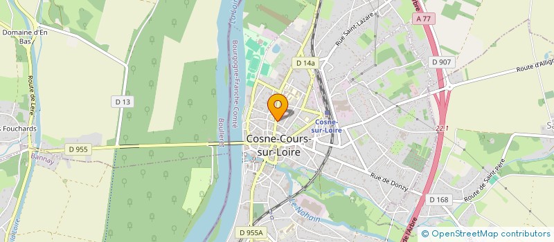 localisation de l'entreprise SCI NDBALL à COSNE-COURS-SUR-LOIRE