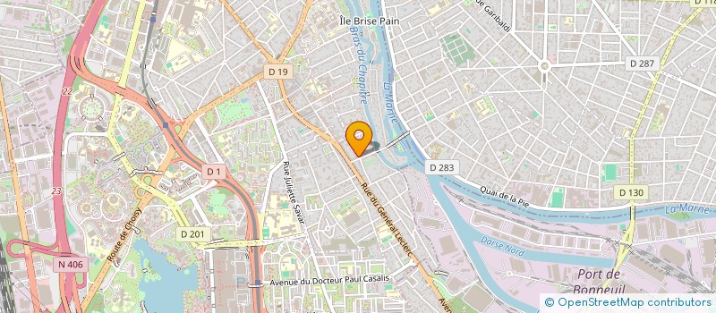 localisation de l'entreprise SCI NDI à CRETEIL