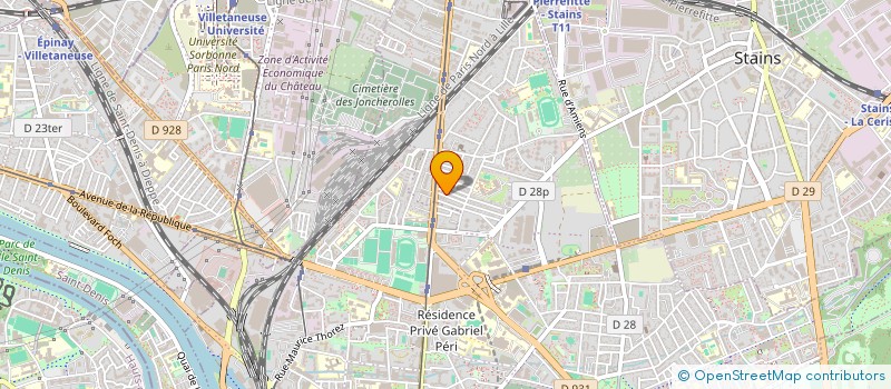 localisation de l'entreprise SCI NDKAD à PIERREFITTE-SUR-SEINE