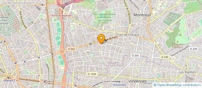 localisation de l'entreprise SCI NDN à MONTREUIL