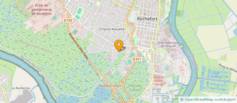 localisation de l'entreprise SCI NDNM  ROCHEFORT