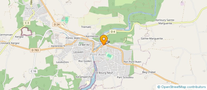 localisation de l'entreprise SCI NDNS  LA FORET-FOUESNANT