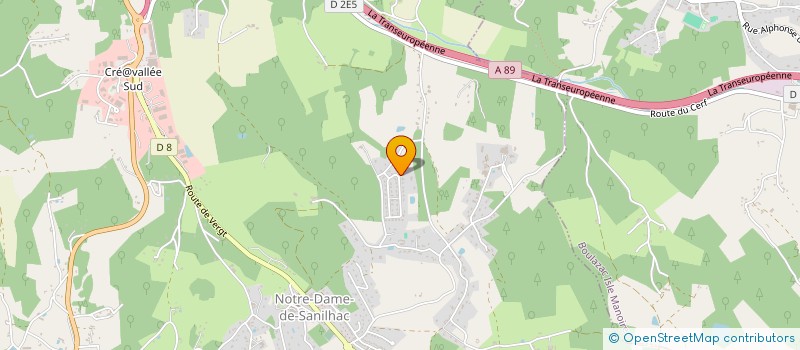 localisation de l'entreprise SCI NDOSSI à SANILHAC