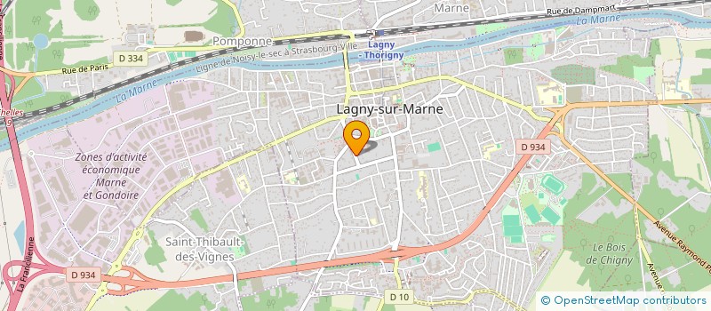 localisation de l'entreprise SCI NDS IMMO  LAGNY-SUR-MARNE