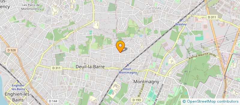 localisation de l'entreprise SCI NDX RE  DEUIL-LA-BARRE