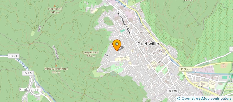 localisation de l'entreprise SCI NE.DIE  GUEBWILLER