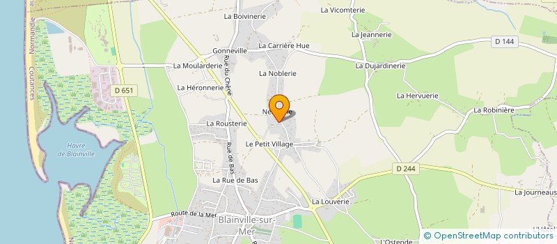 localisation de l'entreprise SCI NEAUVILLE  BLAINVILLE-SUR-MER