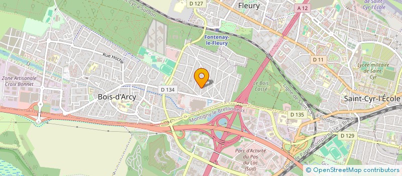 localisation de l'entreprise SCI NEBAT  BOIS-D'ARCY