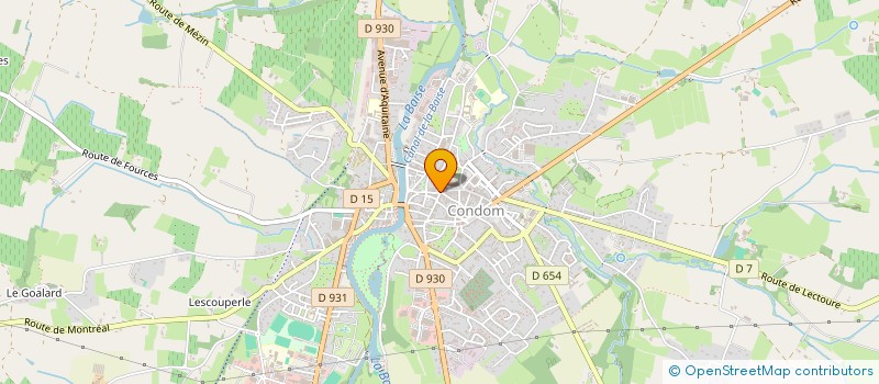 localisation de l'entreprise SCI NEBLETT  CONDOM