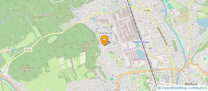 localisation de l'entreprise SCI NECX à BELFORT
