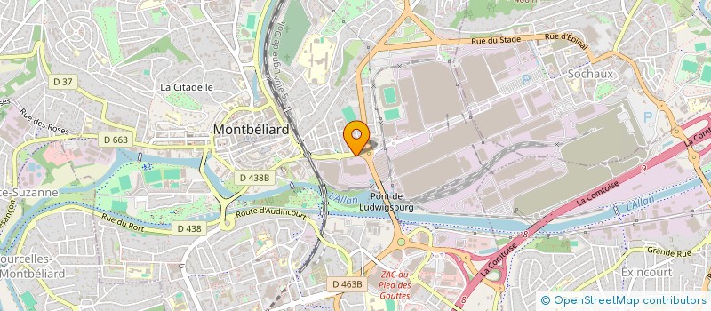 localisation de l'entreprise SCI NEDEY SERVICES à MONTBELIARD