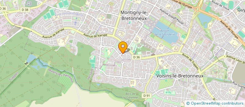 localisation de l'entreprise SCI NEDIM  MONTIGNY-LE-BRETONNEUX