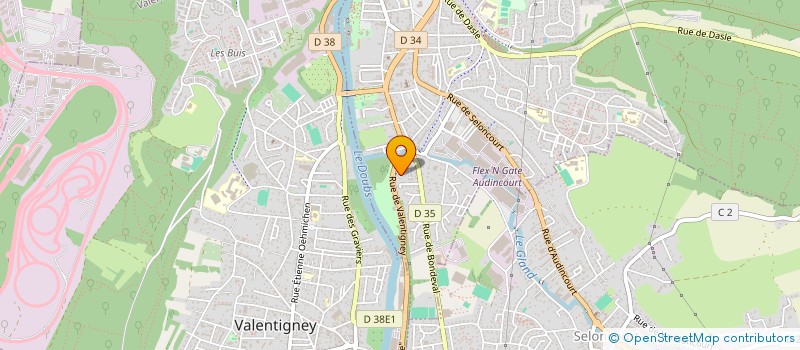 localisation de l'entreprise SCI NEED25  AUDINCOURT