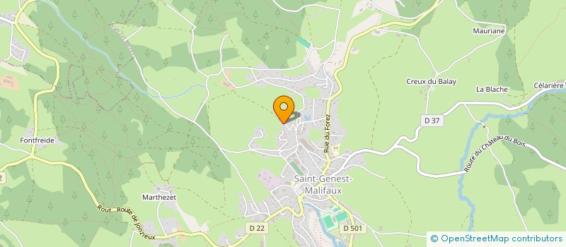 localisation de l'entreprise SCI NEEL FAURIEL 83  SAINT-GENEST-MALIFAUX