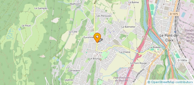 localisation de l'entreprise SCI NEFERTITI  CLAIX