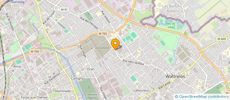 localisation de l'entreprise SCI NEGOMAT  WATTRELOS