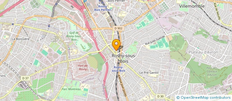 localisation de l'entreprise SCI NEGRE IMMOBILIER à ROSNY-SOUS-BOIS