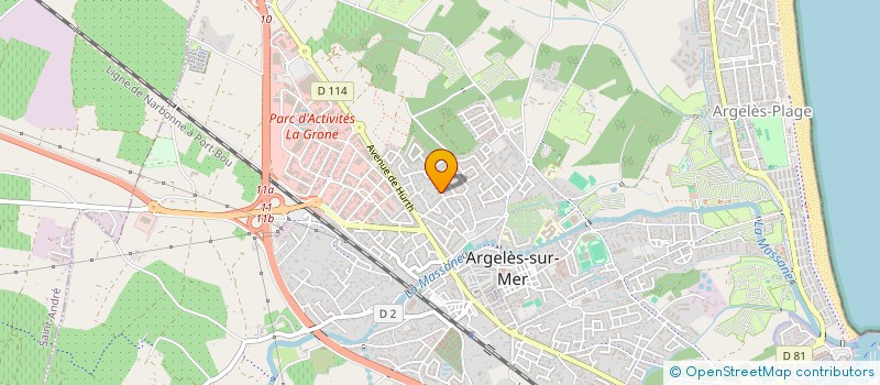 localisation de l'entreprise SCI NEGRELL  ARGELES-SUR-MER