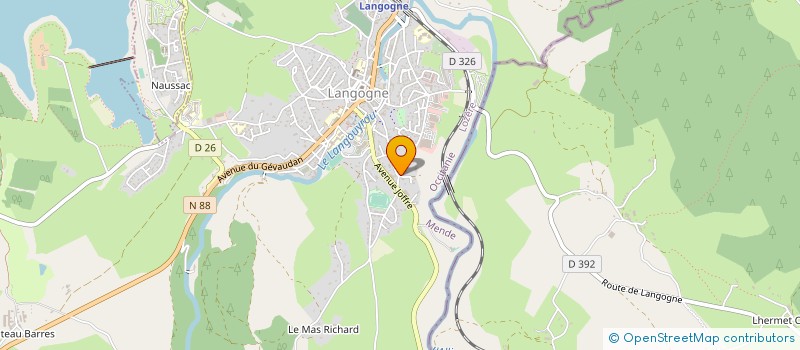 localisation de l'entreprise SCI NEGRON  LANGOGNE