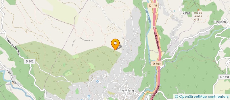 localisation de l'entreprise SCI NEGUS  LODEVE