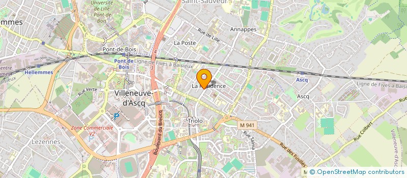 localisation de l'entreprise SCI NEHLA à VILLENEUVE-D'ASCQ