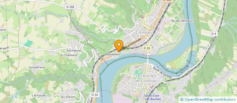 localisation de l'entreprise SCI NEIGE  CONDRIEU