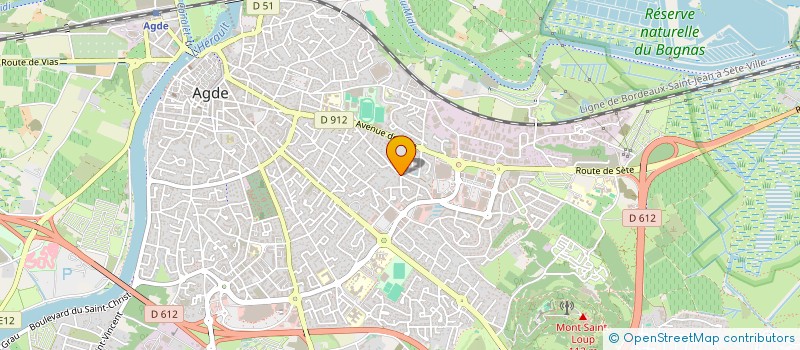 localisation de l'entreprise SCI NEIGE  AGDE