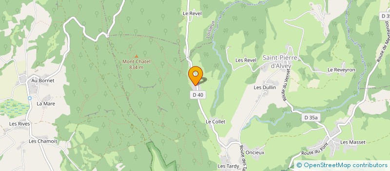 localisation de l'entreprise SCI NEIGE  SAINT PIERRE D'ALVEY