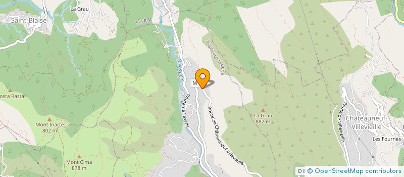 localisation de l'entreprise SCI NEIGE AZUR  TOURRETTE-LEVENS