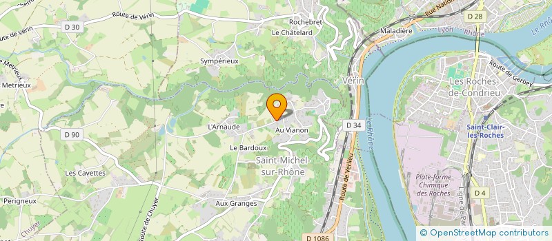 localisation de l'entreprise SCI NEIGE DU VEAU D'OR  SAINT-MICHEL-SUR-RHONE