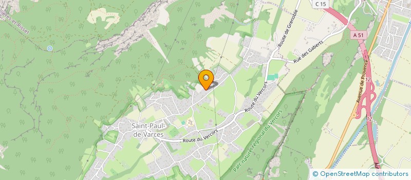 localisation de l'entreprise SCI NEIGE ET MONTAGNE  SAINT-PAUL-DE-VARCES