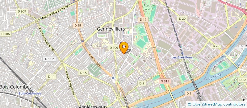 localisation de l'entreprise SCI NEIL à GENNEVILLIERS