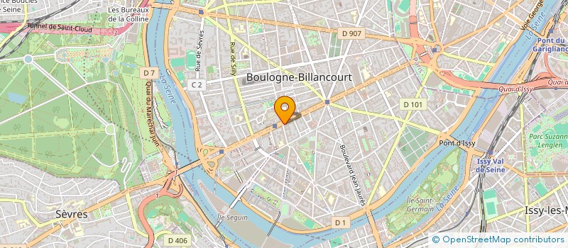 localisation de l'entreprise SCI NEJE à BOULOGNE-BILLANCOURT