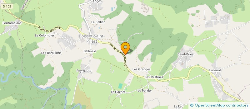 localisation de l'entreprise SCI NEJP 2000  BOISSET-SAINT-PRIEST