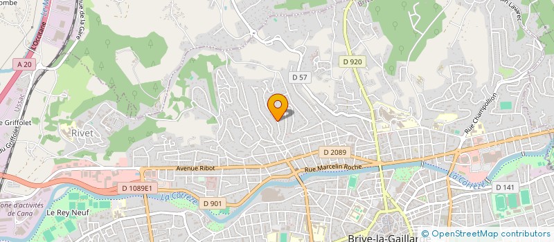 localisation de l'entreprise SCI NEL  USSAC