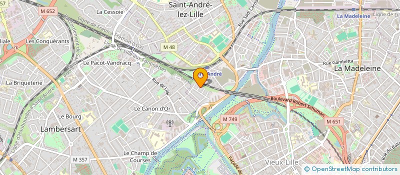 localisation de l'entreprise SCI NELA  SAINT-ANDRE-LEZ-LILLE