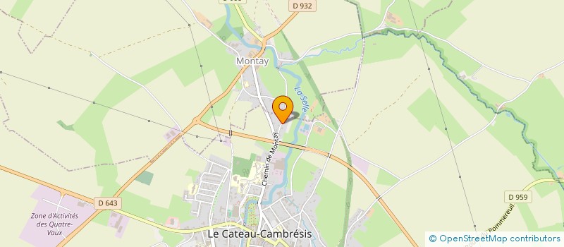 localisation de l'entreprise SCI NELEDEMCO  LE CATEAU-CAMBRESIS