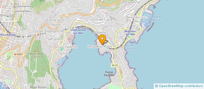 localisation de l'entreprise SCI NELLCOTE BAIE DE VILLEFRANCHE à VILLEFRANCHE-SUR-MER