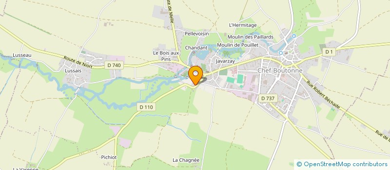 localisation de l'entreprise SCI NELPHIL  CHEF-BOUTONNE