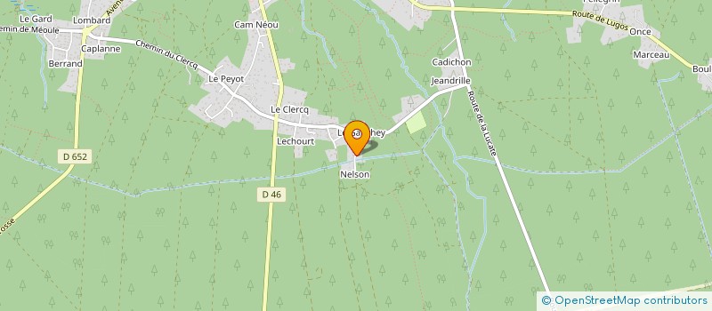 localisation de l'entreprise SCI NELSON  SANGUINET