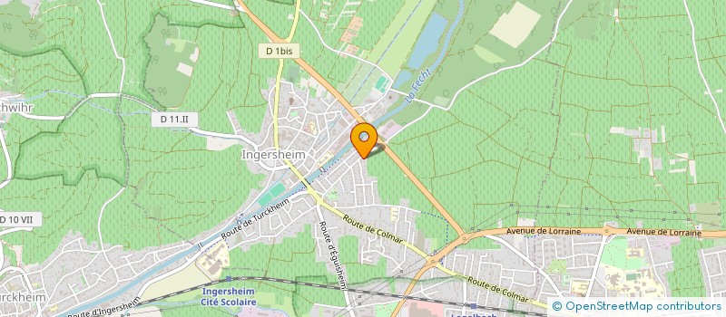 localisation de l'entreprise SCI NELSON & JESS  INGERSHEIM