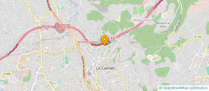 localisation de l'entreprise SCI NELVAN à LE CANNET