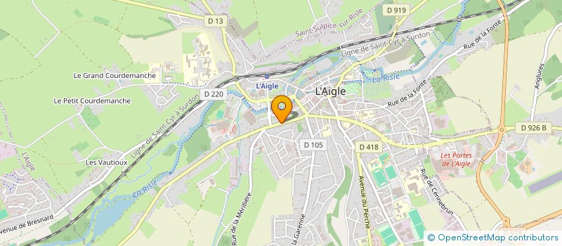 localisation de l'entreprise SCI NEMA à L'AIGLE